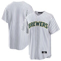 Friene M.Brewers ## Brewers Blank Player White Stripes Home Game Stitched Jerseys