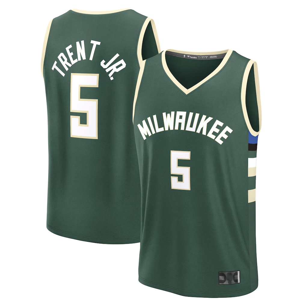 Friene M.Bucks #5 Gary Trent Jr. Hunter Green Fast Break Replica Player Jerseys - Icon Edition