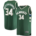 Friene M.Bucks #34 Giannis Antetokounmpo Hunter Green Big & Tall Fast Break Player Jerseys - Icon Edition
