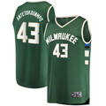 Friene M.Bucks #43 Thanasis Antetokounmpo Hunter Green Fast Break Replica Player Jerseys - Icon Edition