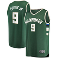 Friene M.Bucks #9 Bobby Portis Green Fast Break Replica Jerseys - Icon Edition