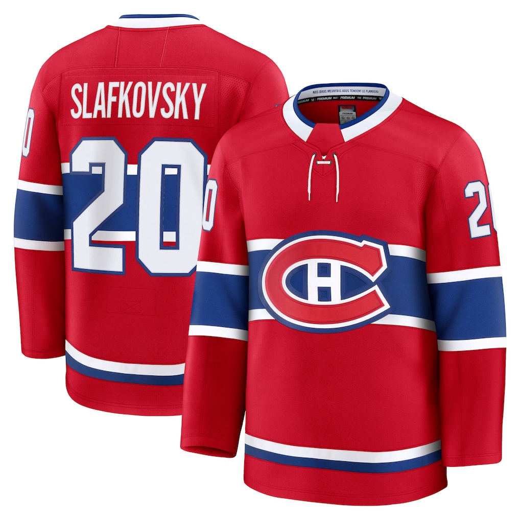Friene M.Canadiens 20# Juraj Slafkovsky Red Premium Jerseys