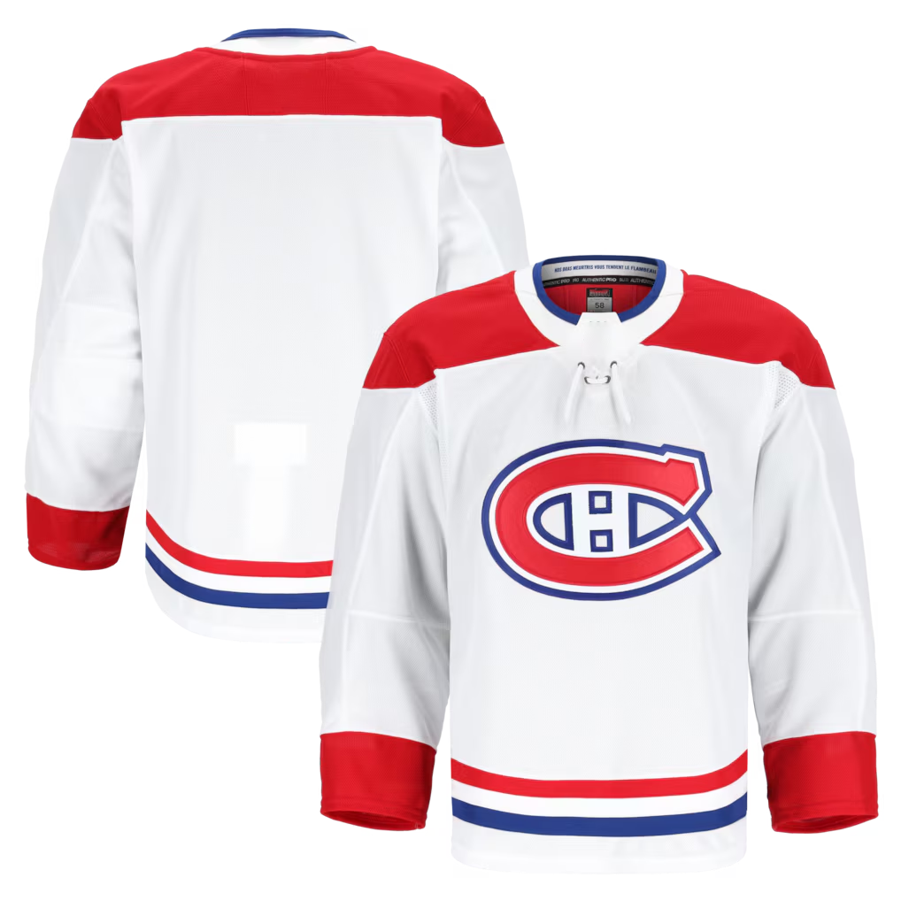 Friene M.Canadiens White Away Authentic Pro Jerseys