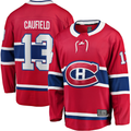 Friene M.Canadiens #13 Cole Caufield Red Home Premier Breakaway Player Jerseys