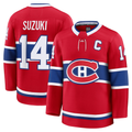 Friene M.Canadiens #14 Nick Suzuki Red Home Premium Jerseys