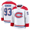 Friene M.Canadiens #93 Ivan Demidov White Away Premium Jerseys
