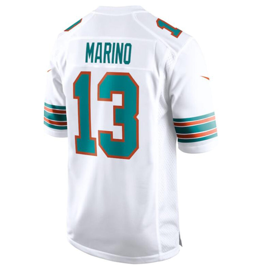 Friene M.Dolphins #13 Dan Marino White Retired Player Jersey American Stitched Jerseys