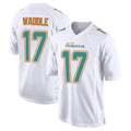 Friene M.Dolphins #17 Jaylen Waddle Player White Fashion Game Stitched Jerseys