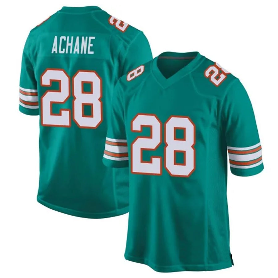 Friene M.Dolphins #28 De¡¯Von Achane Player Green Alternate Game Stitched Jerseys