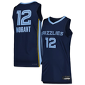 Friene M.Grizzlies #12 Ja Morant Navy Authentic Stitched Jerseys- Icon Edition