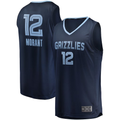 Friene M.Grizzlies #12 Ja Morant Navy Big & Tall Fast Break Player Stitched Jerseys- Icon Edition