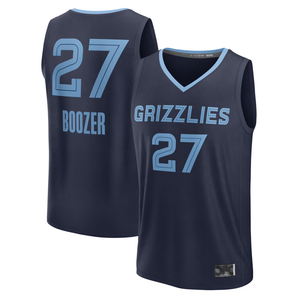 Friene M.Grizzlies #27 Cameron Boozer Navy Draft First Round Pick Fast Break Stitched Jerseys- Icon Edition