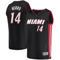 Friene M.Heat #14 Tyler Herro Black Fast Break Replica Jerseys - Icon Edition