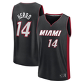 Friene M.Heat #14 Tyler Herro  Black Fast Break Replica Player Jerseys - Icon Edition