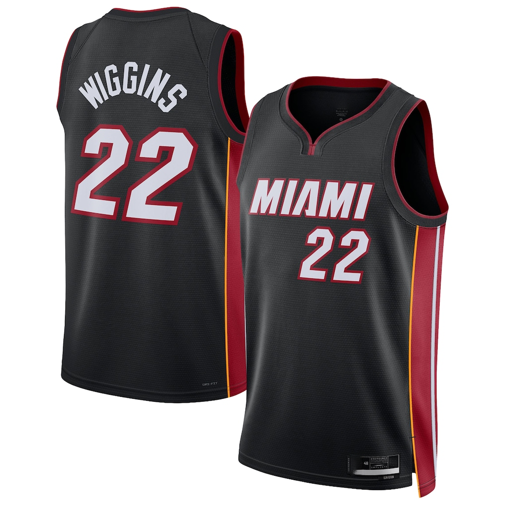 Friene M.Heat #22 Andrew Wiggins Black Swingman Jerseys - Icon Edition