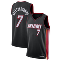 Friene M.Heat #7 Giannis Antetokounmpo Black Swingman Jerseys - Icon Edition
