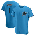 Friene M.Marlins #1 Connor Norby Player Blue Home Limited Elite Stitched Jerseys