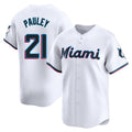 Friene M.Marlins #21 Graham Pauley Player White  Home Limited Stitched Jerseys