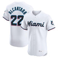 Friene M.Marlins #22 Sandy Alcantara Player White  Home Limited Elite Stitched Jerseys