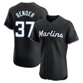 Friene M.Marlins #37 Anthony Bender Player Black Vapor Home Limited Elite Stitched Jerseys