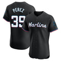 Friene M.Marlins #39 Eury Perez Player Black Vapor Home Limited Elite Stitched Jerseys