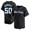 Friene M.Marlins #50 Agustin Ramirez Player Black  Home Limited Stitched Jerseys