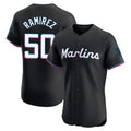 Friene M.Marlins #50 Agustin Ramirez Player Black Vapor Home Limited Elite Stitched Jerseys