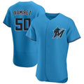 Friene M.Marlins #50 Agustin Ramirez Player Blue Home Limited Elite Stitched Jerseys