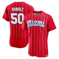 Friene M.Marlins #50 Agustin Ramirez Player Red City Connect Home Limited Elite Stitched Jerseys