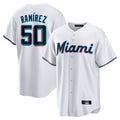 Friene M.Marlins #50 Agustin Ramirez Player White  Home Game Stitched Jerseys
