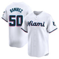 Friene M.Marlins #50 Agustin Ramirez Player White  Home Limited Stitched Jerseys