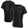 Friene M.Marlins #6 Otto Lopez Player Black Home Limited Elite Stitched Jerseys