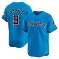 Friene M.Marlins #9 Xavier Edwards Player Blue Home Limited Stitched Jerseys