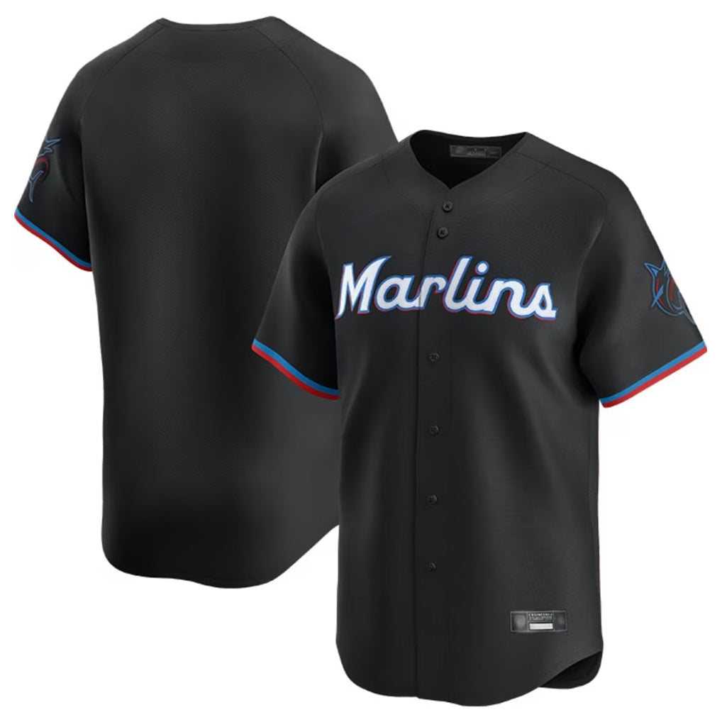 Friene M.Marlins ## Marlins Blank Player Black  Home Limited Stitched Jerseys