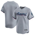 Friene M.Marlins ## Marlins Blank Player Gray  Home Limited Stitched Jerseys