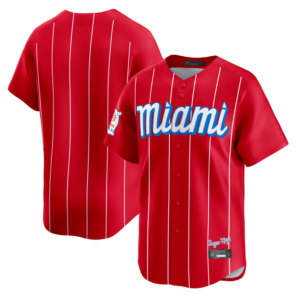 Friene M.Marlins ## Marlins Blank Player Red City Connect Home Game Stitched Jerseys