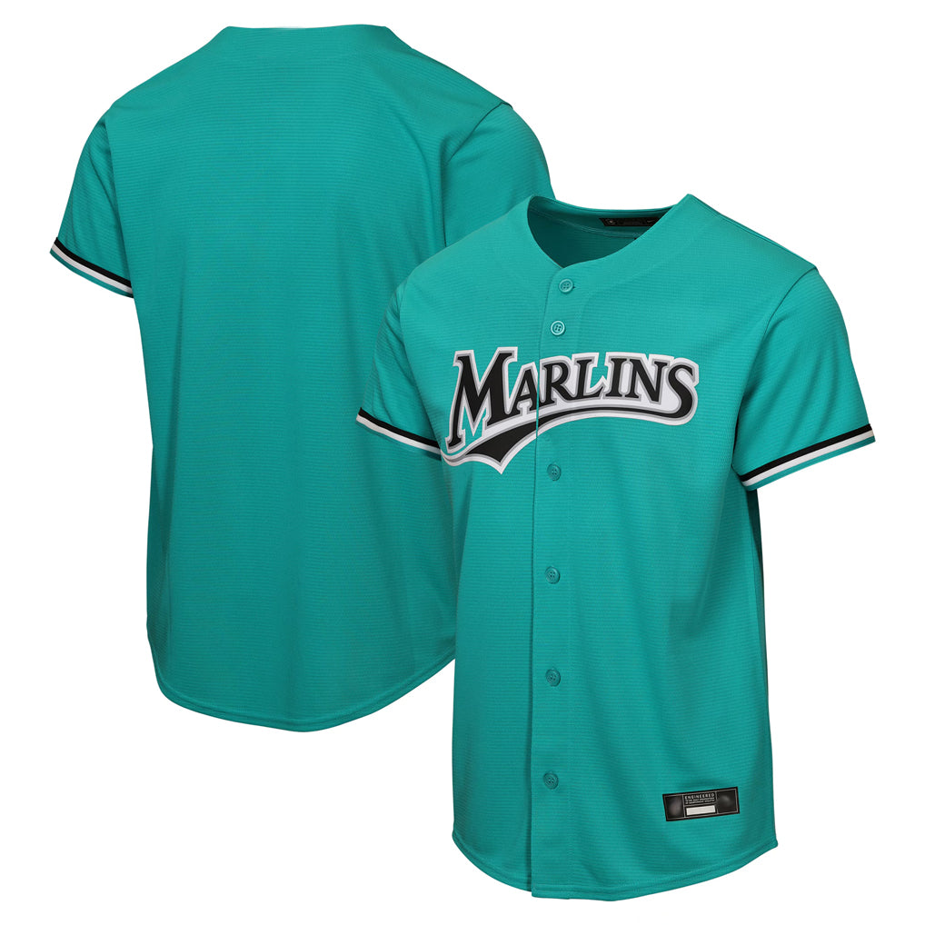 Friene M.Marlins ## Marlins Blank Player Teal Mitchell & Ness Cooperstown Collection Game Stitched Jerseys