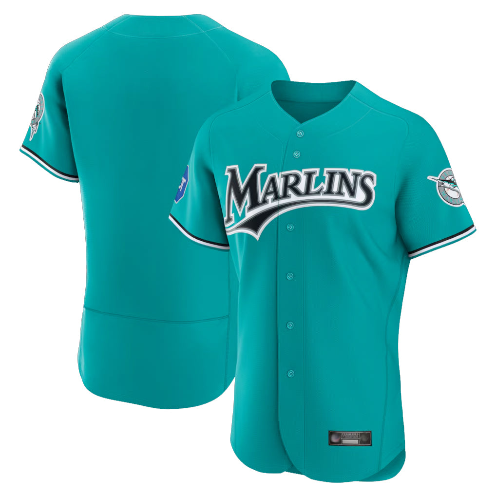 Friene M.Marlins ## Marlins Blank Player Teal Mitchell & Ness Cooperstown Collection Limited Elite Stitched Jerseys