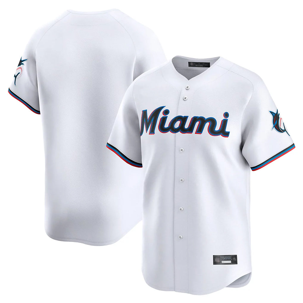 Friene M.Marlins ## Marlins Blank Player White  Home Limited Stitched Jerseys