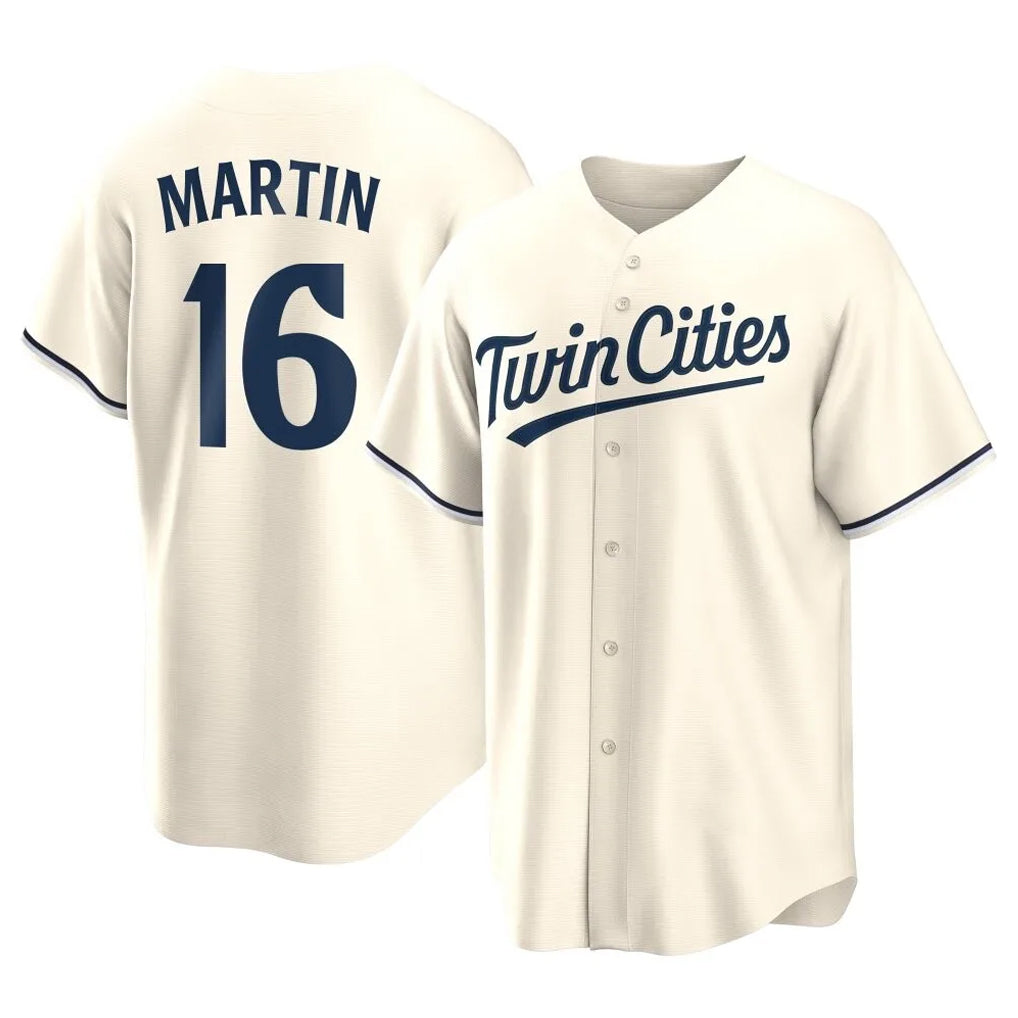 Friene M.Twins #16 Austin Martin Player Cream Game Limited Home Stitched Jerseys