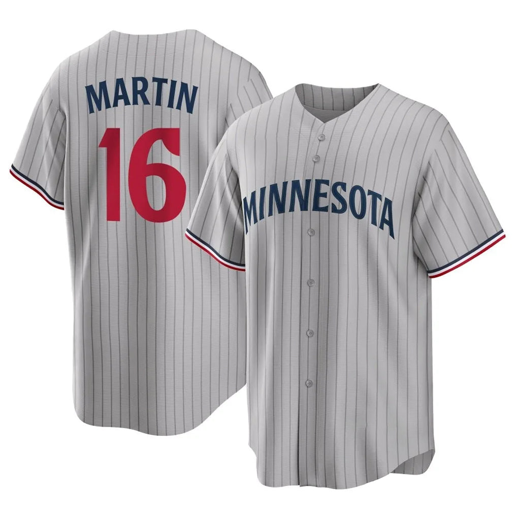 Friene M.Twins #16 Austin Martin Player Gray Game Limited Home Stitched Jerseys