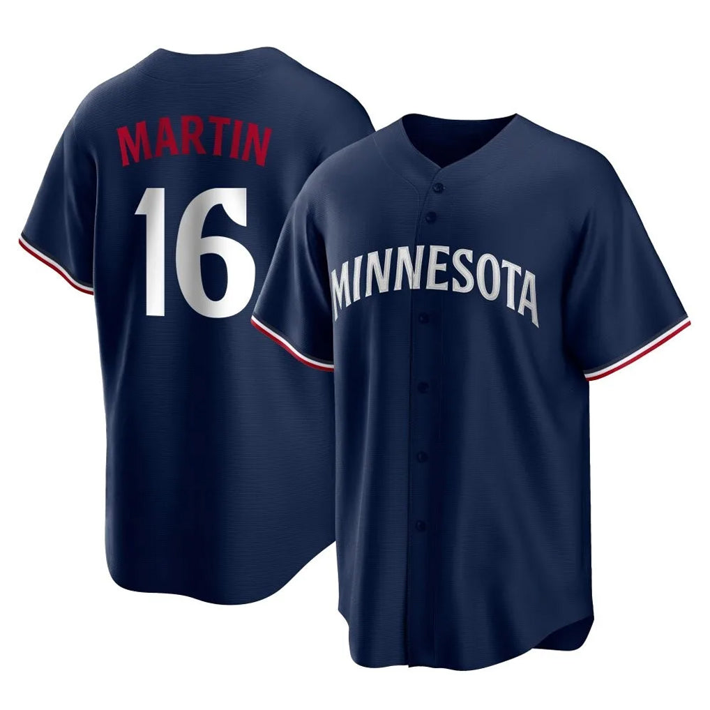 Friene M.Twins #16 Austin Martin Player Navy Replica Alternate Home Stitched Jerseys