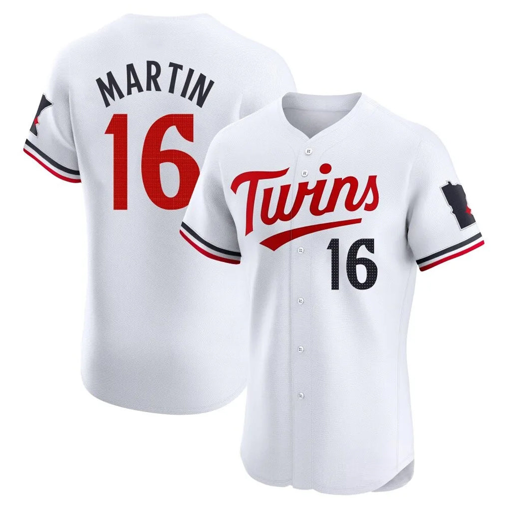 Friene M.Twins #16 Austin Martin Player White Home Limited Elite Stitched Jerseys