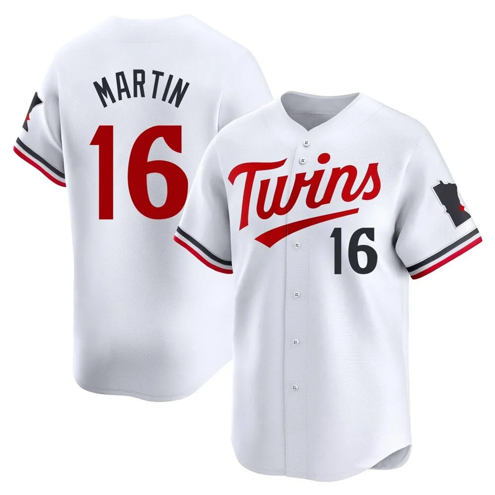 Friene M.Twins #16 Austin Martin Player White Home Limited Stitched Jerseys
