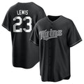 Friene M.Twins #23 Royce Lewis Player Black Home Game Stitched Jerseys