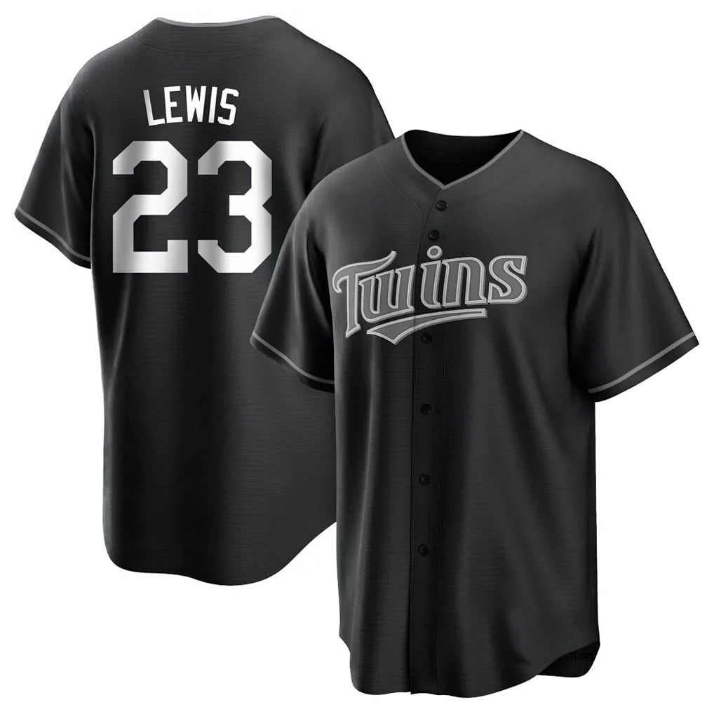 Friene M.Twins #23 Royce Lewis Player Black Home Game Stitched Jerseys