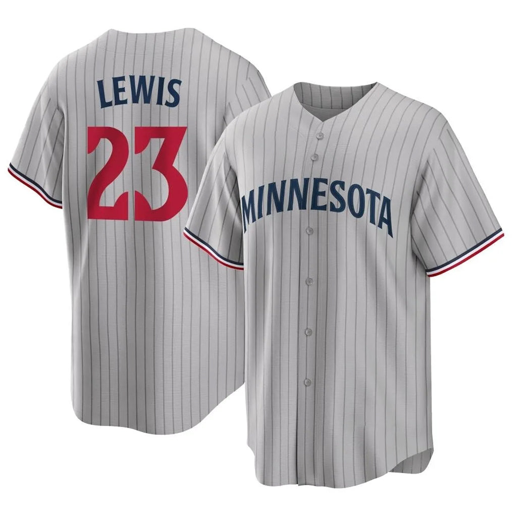 Friene M.Twins #23 Royce Lewis Player Gray Game Limited Home Stitched Jerseys