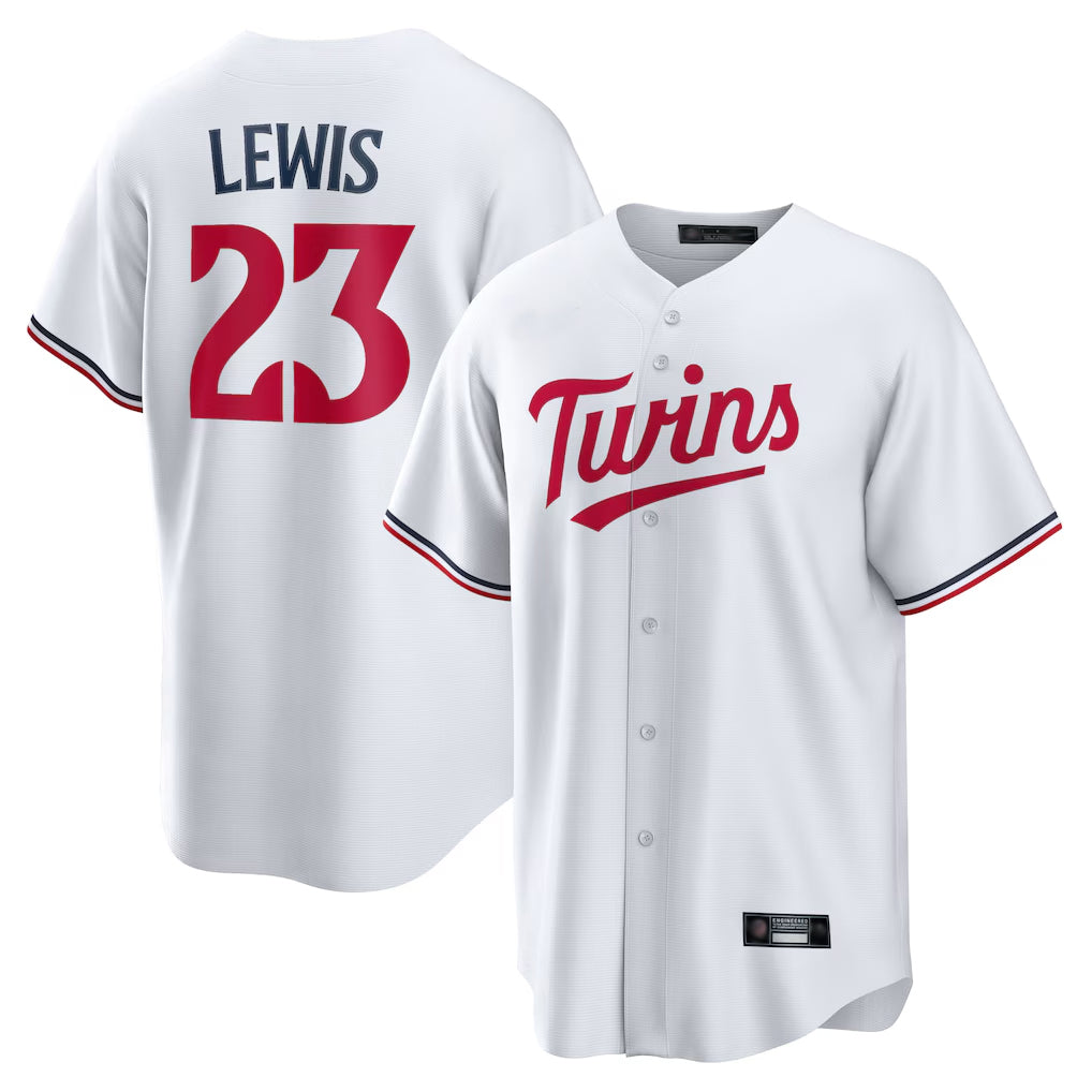 Friene M.Twins #23 Royce Lewis Player White Home Game Stitched Jerseys