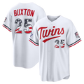 Friene M.Twins #25 Byron Buxton White 2026 All-Star Edition Stars & Stripes Stadium Jerseys