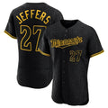 Friene M.Twins #27 Ryan Jeffers Player Black Snake Skin City Home Limited Elite Stitched Jerseys